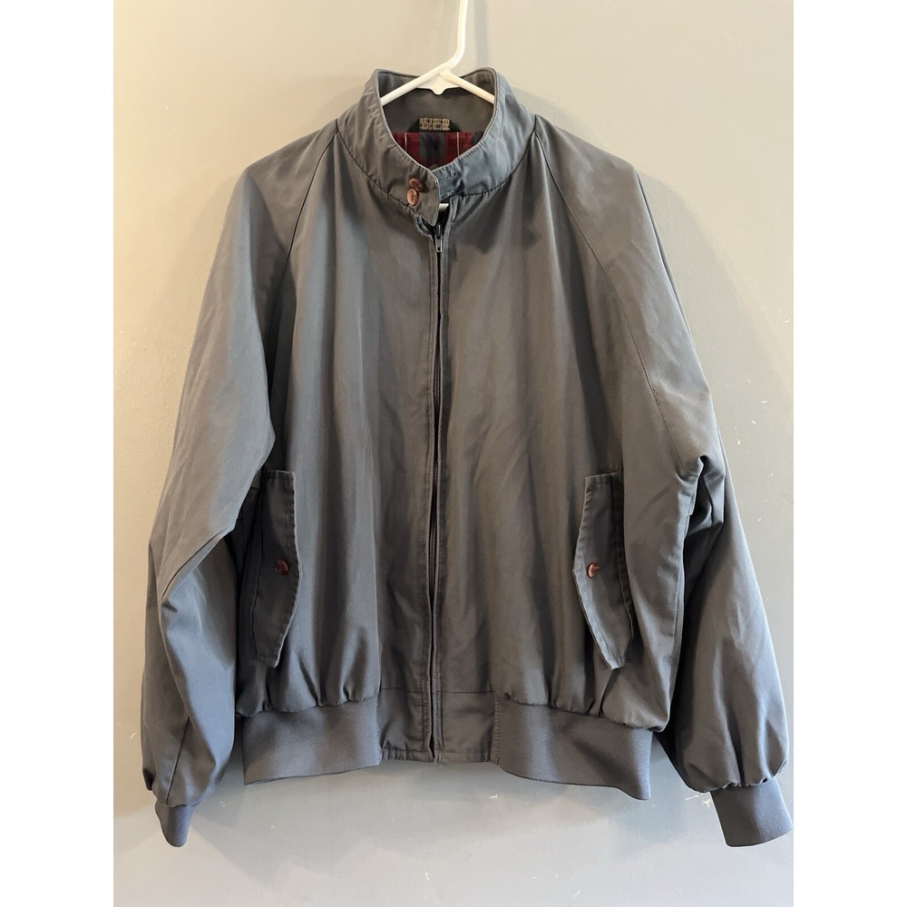 Vintage 80s Field & Stream Zip Up Jacket Coat XLarge Mens Gray Grandpa gorp‎